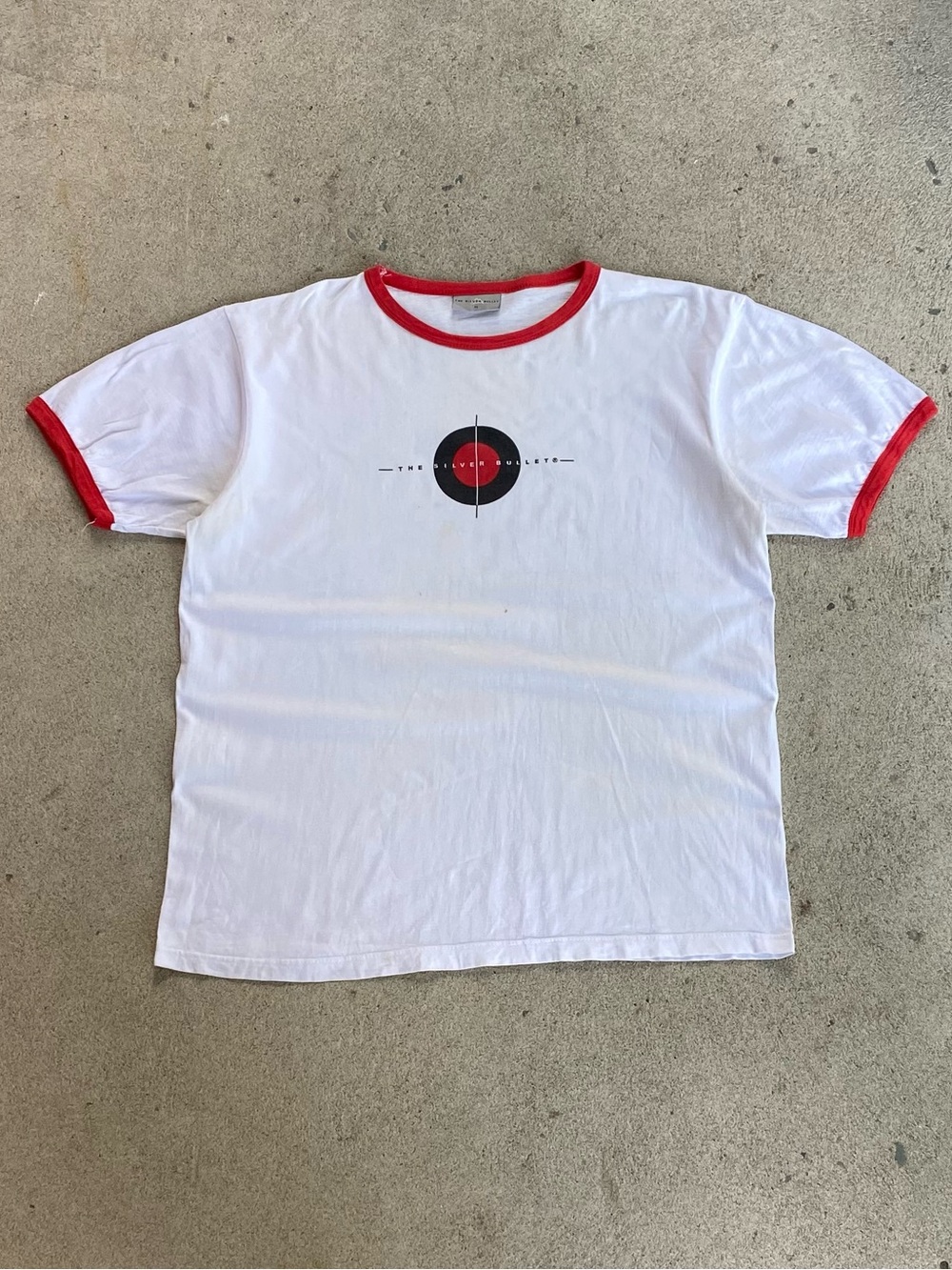 Vintage 90s The Silver Bullet Ringer Tee Shirt